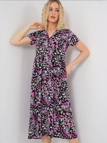 Robe-chemise Bigdart en noir : devant