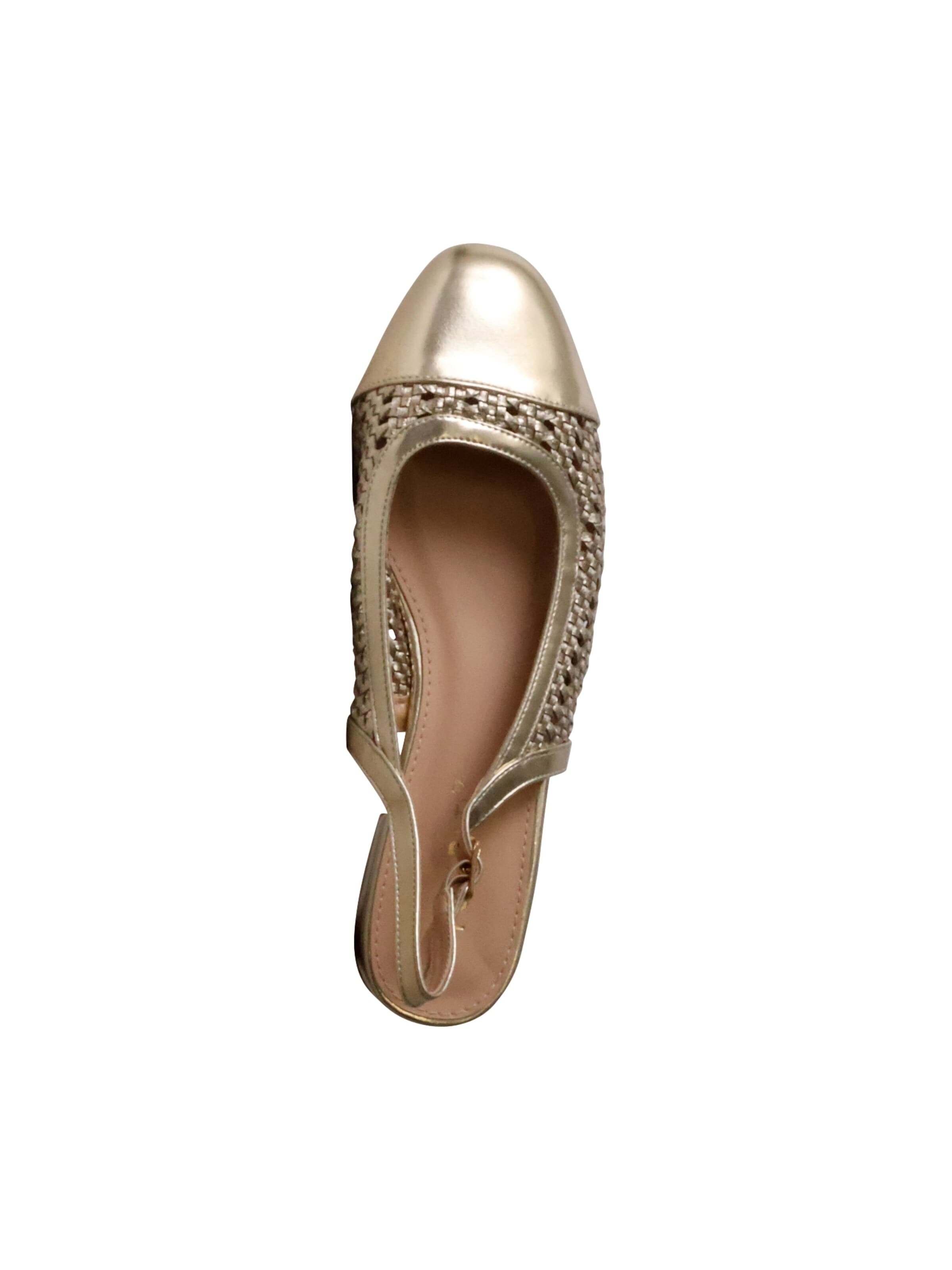 Décolleté sling 'Pumps mit Riemchen' di POTI PATI in oro
