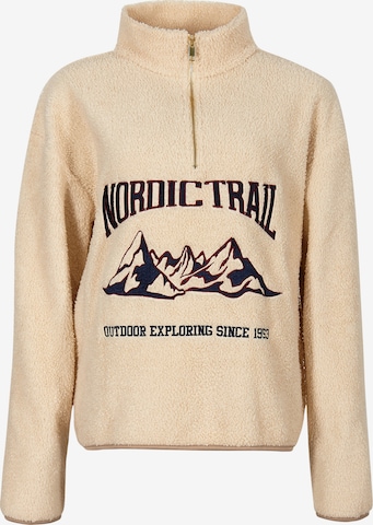 Veste de survêtement South Beach en beige : devant