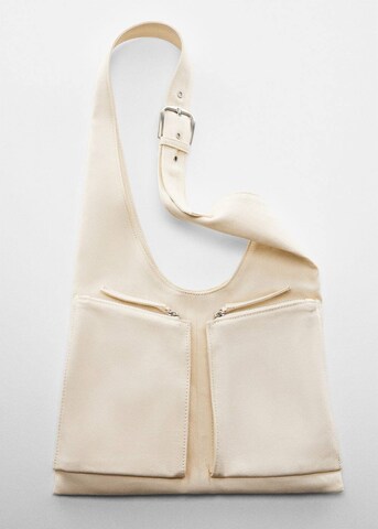 MANGO Schultertasche 'paloma' in Beige