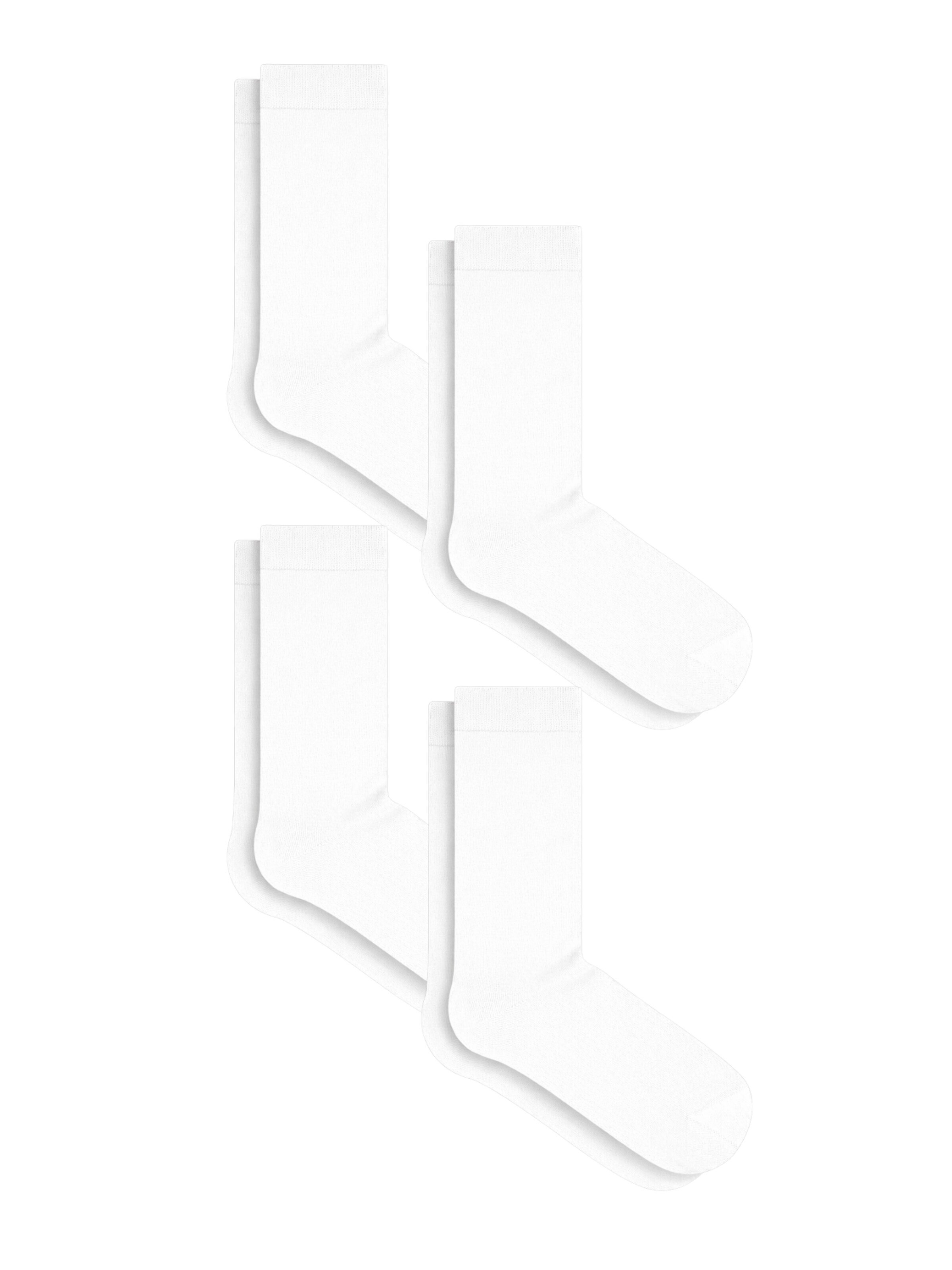 Albero Natur Socken '4er-Pack Classic Socken aus Bio-Baumwolle'‌‌‌‌‌‌‌‌‌‌ in Weiß: Vorderseite