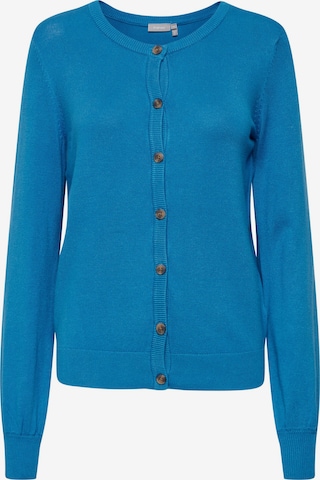 Fransa Knit Cardigan in Blue: front