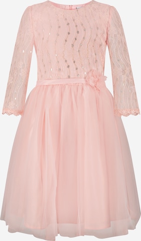 happy girls Dress in Pink: front