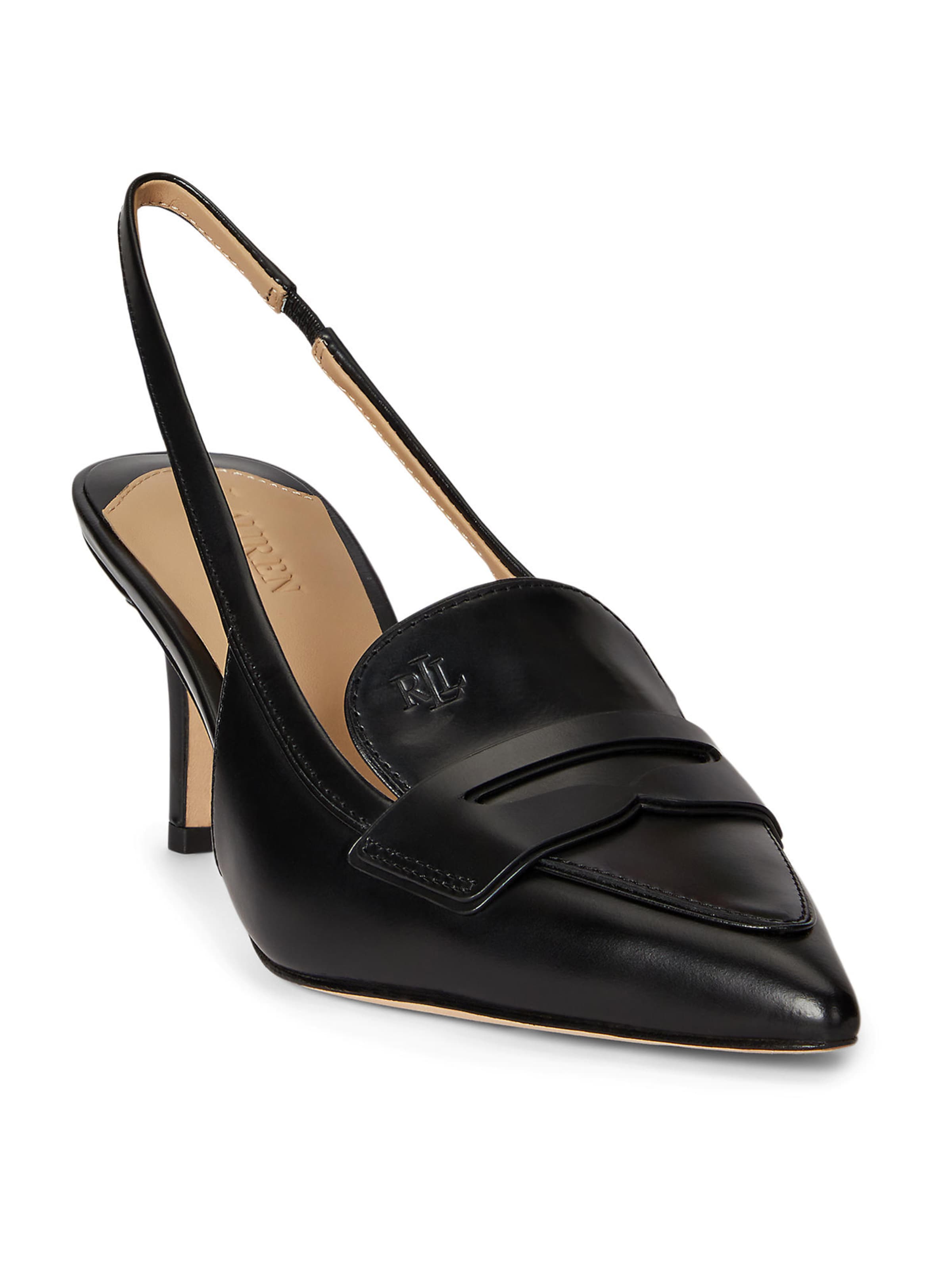 Lauren Ralph Lauren Lodičky s otvorenou pätou 'KHLOE' - Čierna