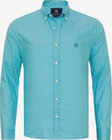 Regular fit Camicia di Jimmy Sanders in blu: frontale