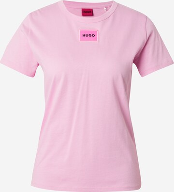 HUGO Shirt 'Delorisa' in Roze: voorkant