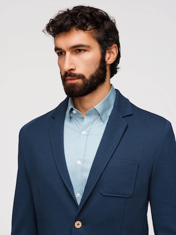 Coupe regular Veste de costume Ombre en bleu