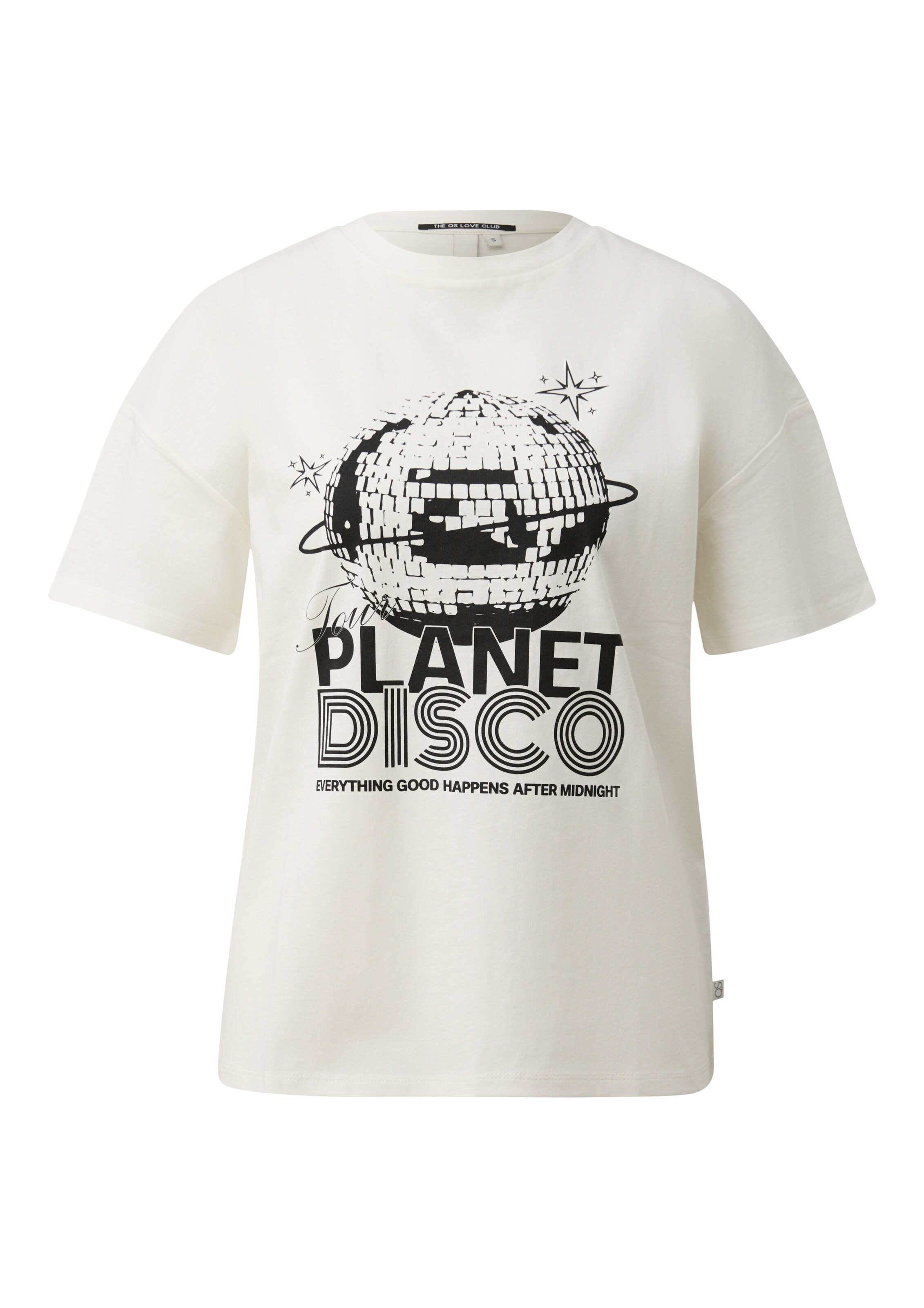 T-shirt QS en blanc : devant