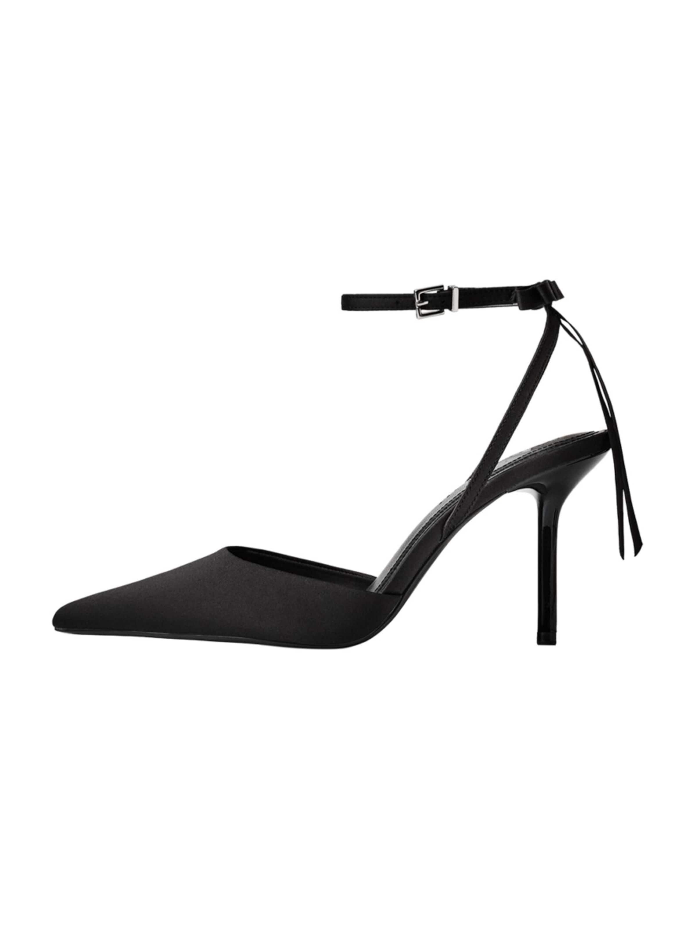 Décolleté sling di Bershka in nero: frontale