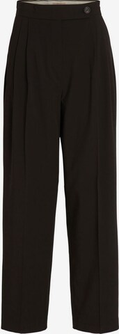 VILA - Tapered Pantalón plisado en negro: frente