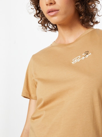 BOSS Orange T-Shirt 'Elogo' in Beige