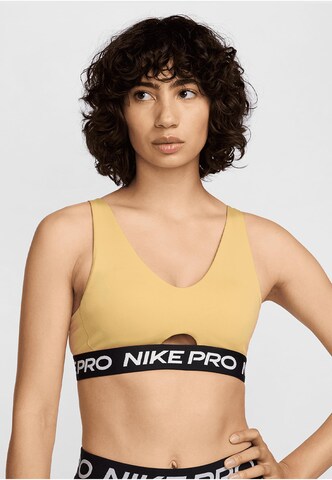NIKE Bustier BH in Beige: Vorderseite