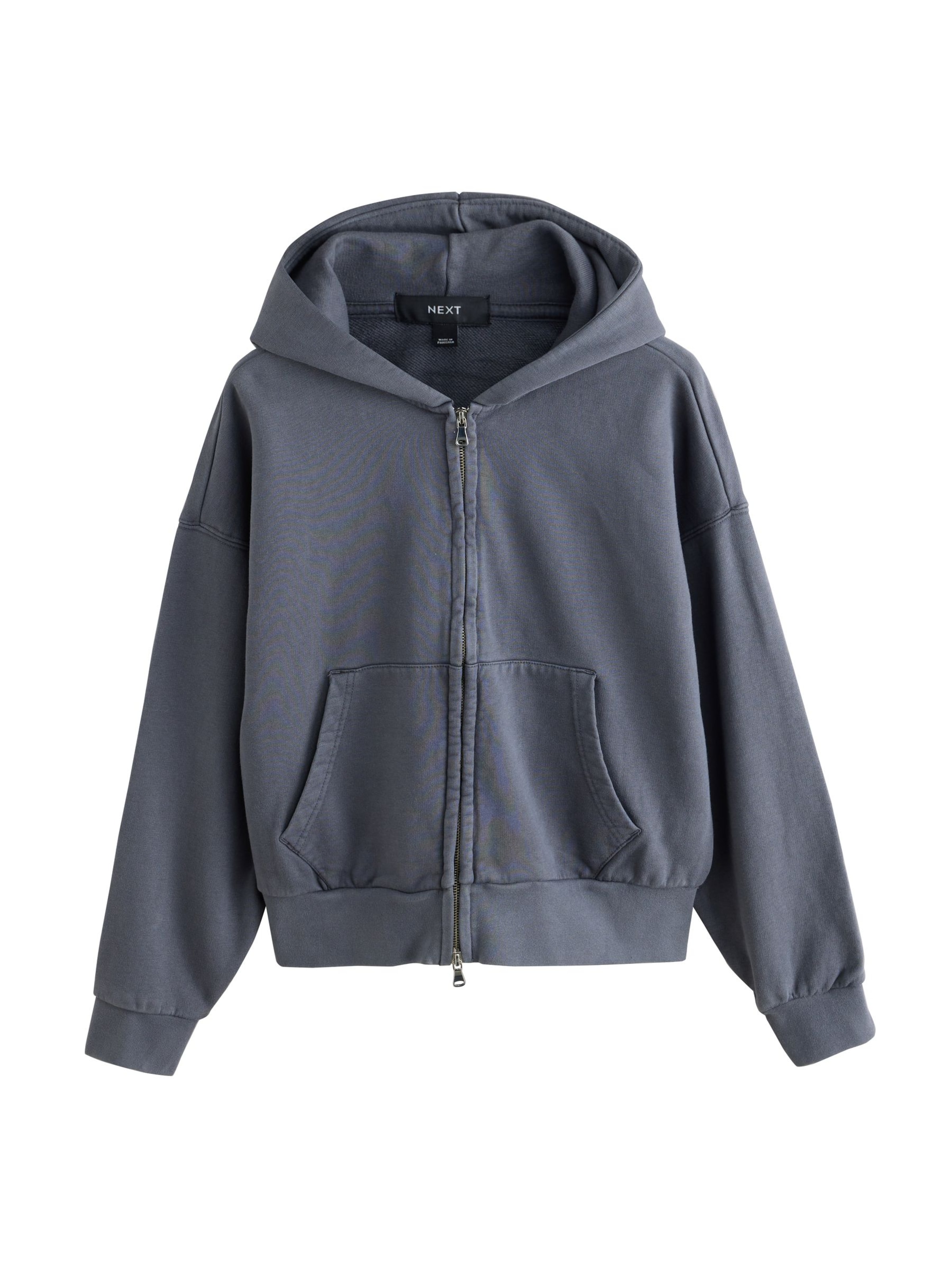 Next Sweatvest in Grijs: voorkant