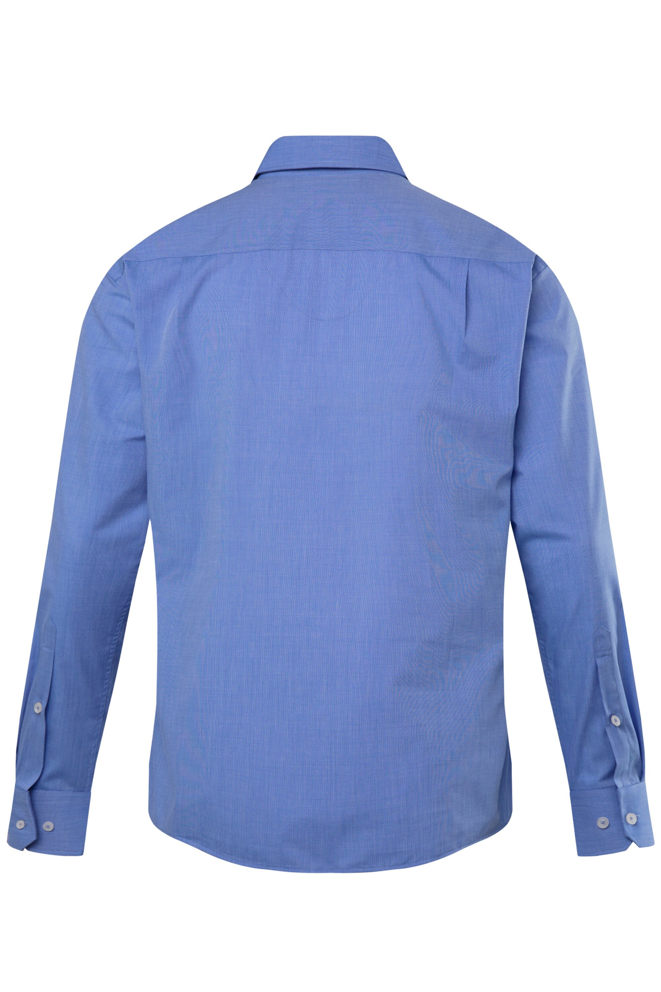 Men Plus Comfort fit Button Up Shirt in Blue