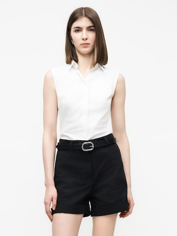 BOSS - Blusa 'Burbella' en blanco: frente