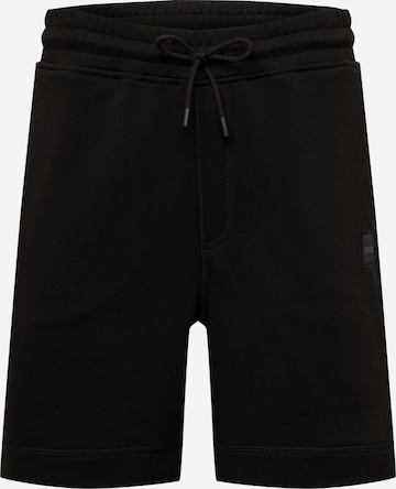 BOSS Black Pants 'Sewalk' in Black: front