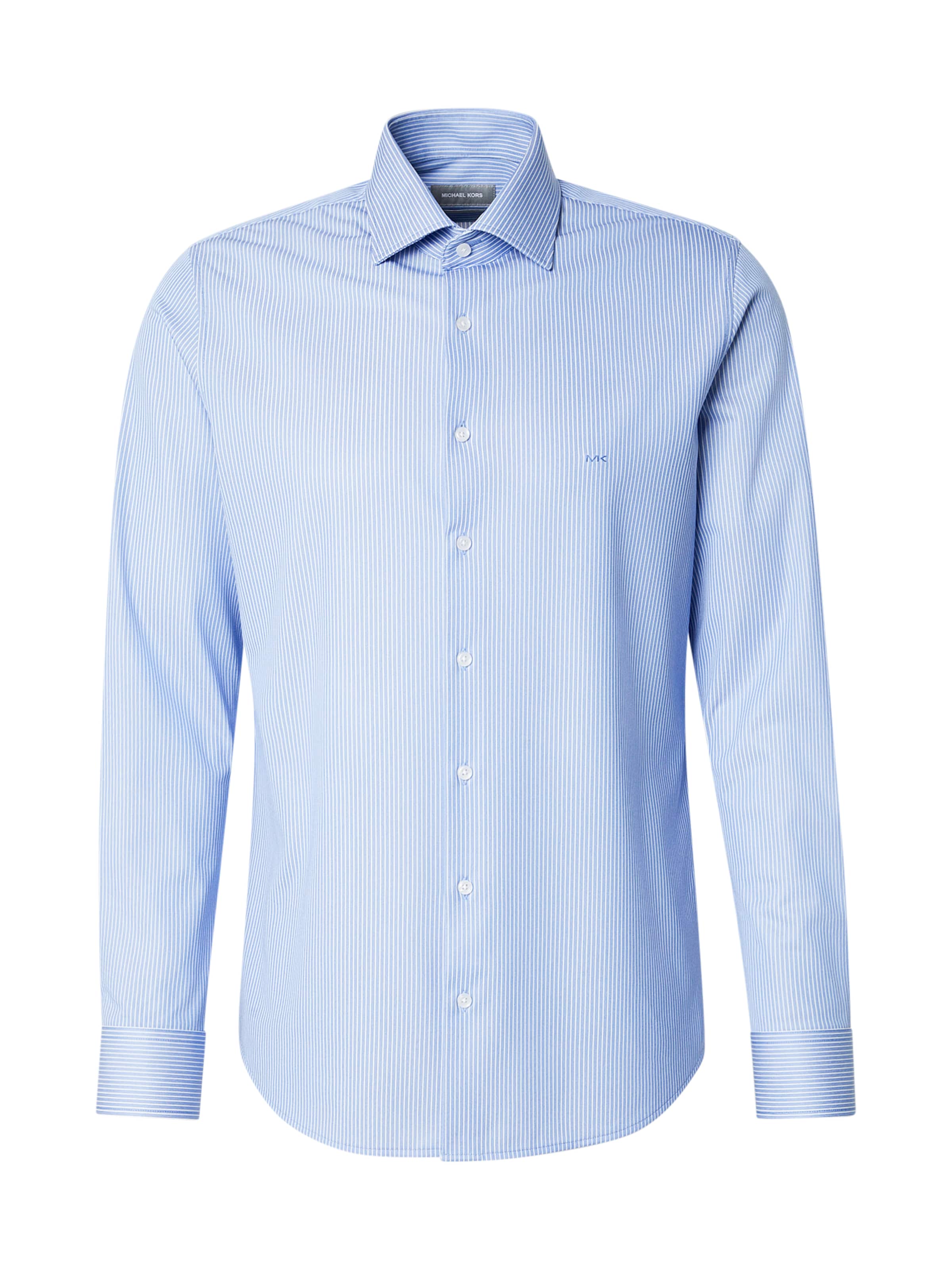Michael Kors Slim Fit Hemd in Blau: Vorderseite