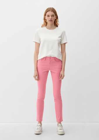 s.Oliver Slimfit Jeans i rosa