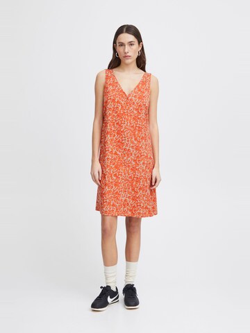 ICHI Kleid ' Aya ' in Orange