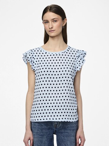 PIECES T-Shirt 'PCLuna' in Blau: Vorderseite