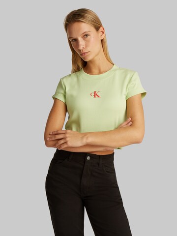 Calvin Klein Jeans T-Shirt in Grün: Vorderseite