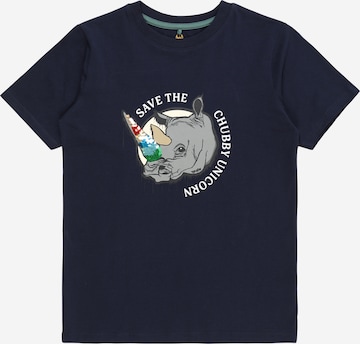 The New T-Shirt 'FONSO' in Blau: predná strana
