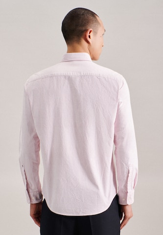 SEIDENSTICKER Slim fit Button Up Shirt in Pink