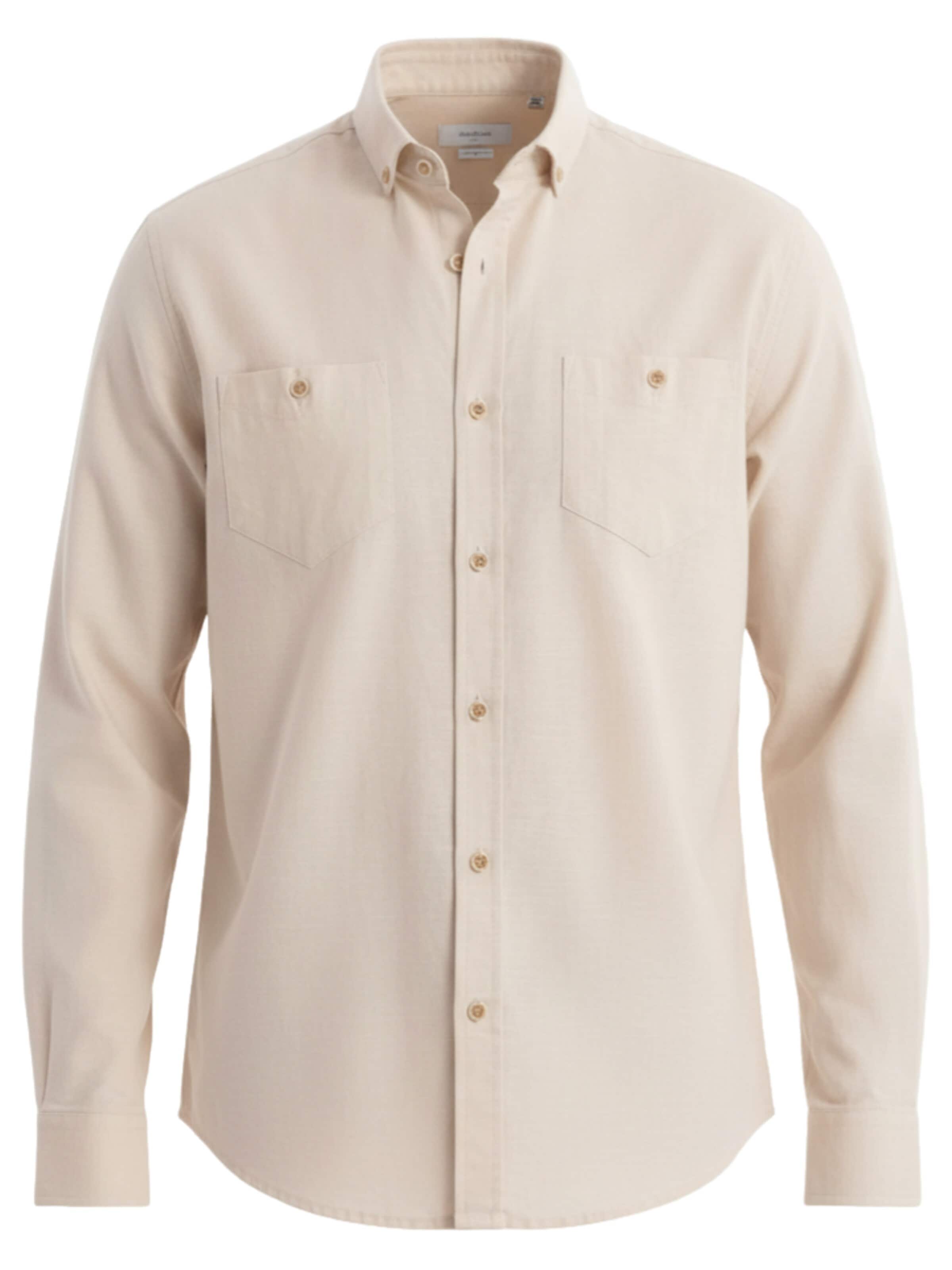 Camicia di Ombre in beige: frontale