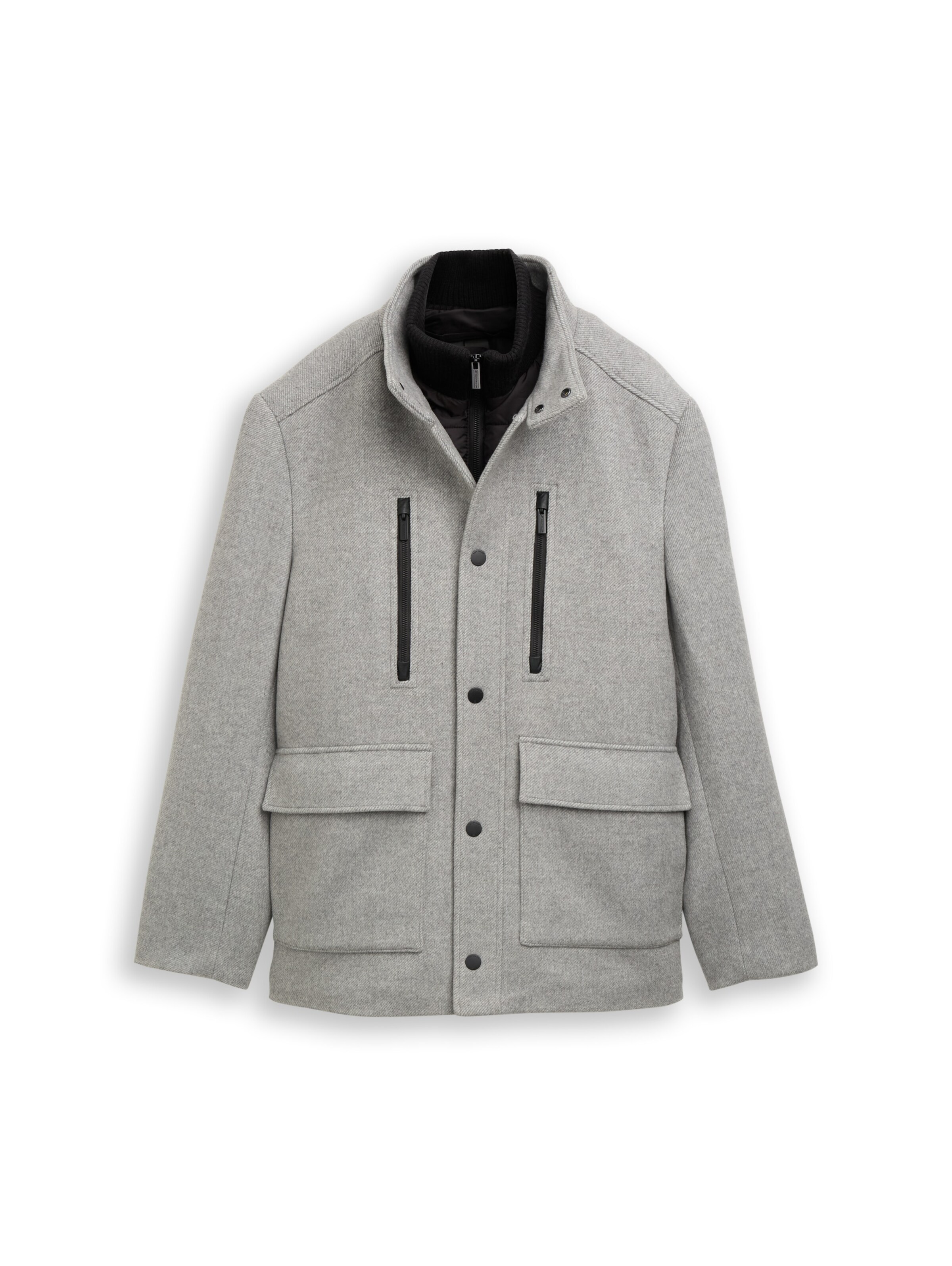 Veste mi-saison TOM TAILOR en gris : devant