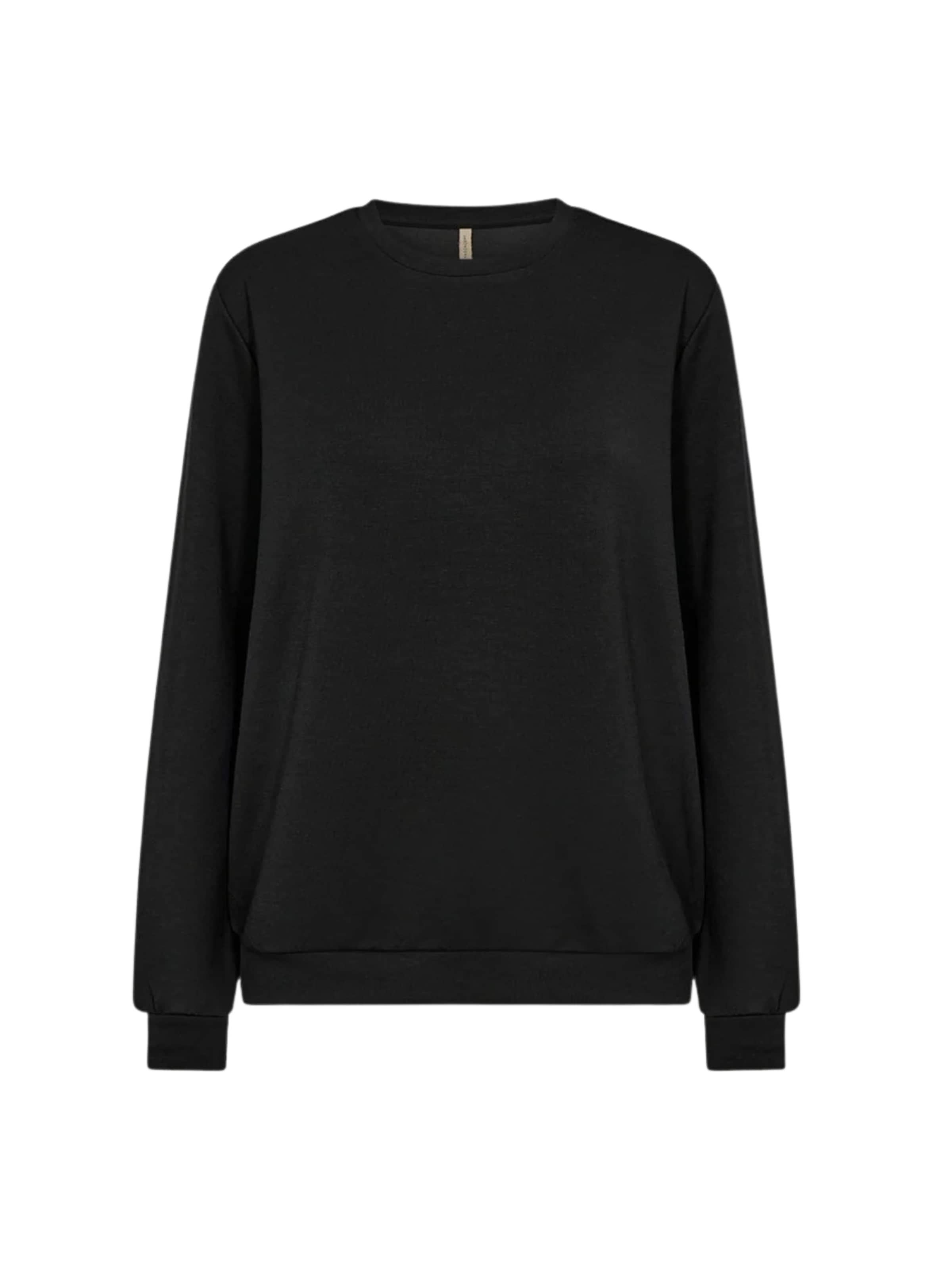 Soyaconcept Sweatshirt 'BANU' in Zwart: voorkant
