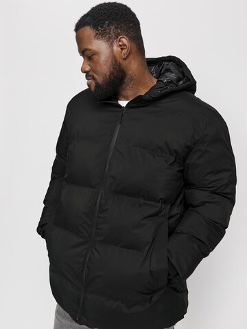 Jack & Jones Plus Winterjacke in Schwarz
