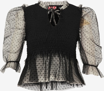 myMo ROCKS Blouse in Black: front