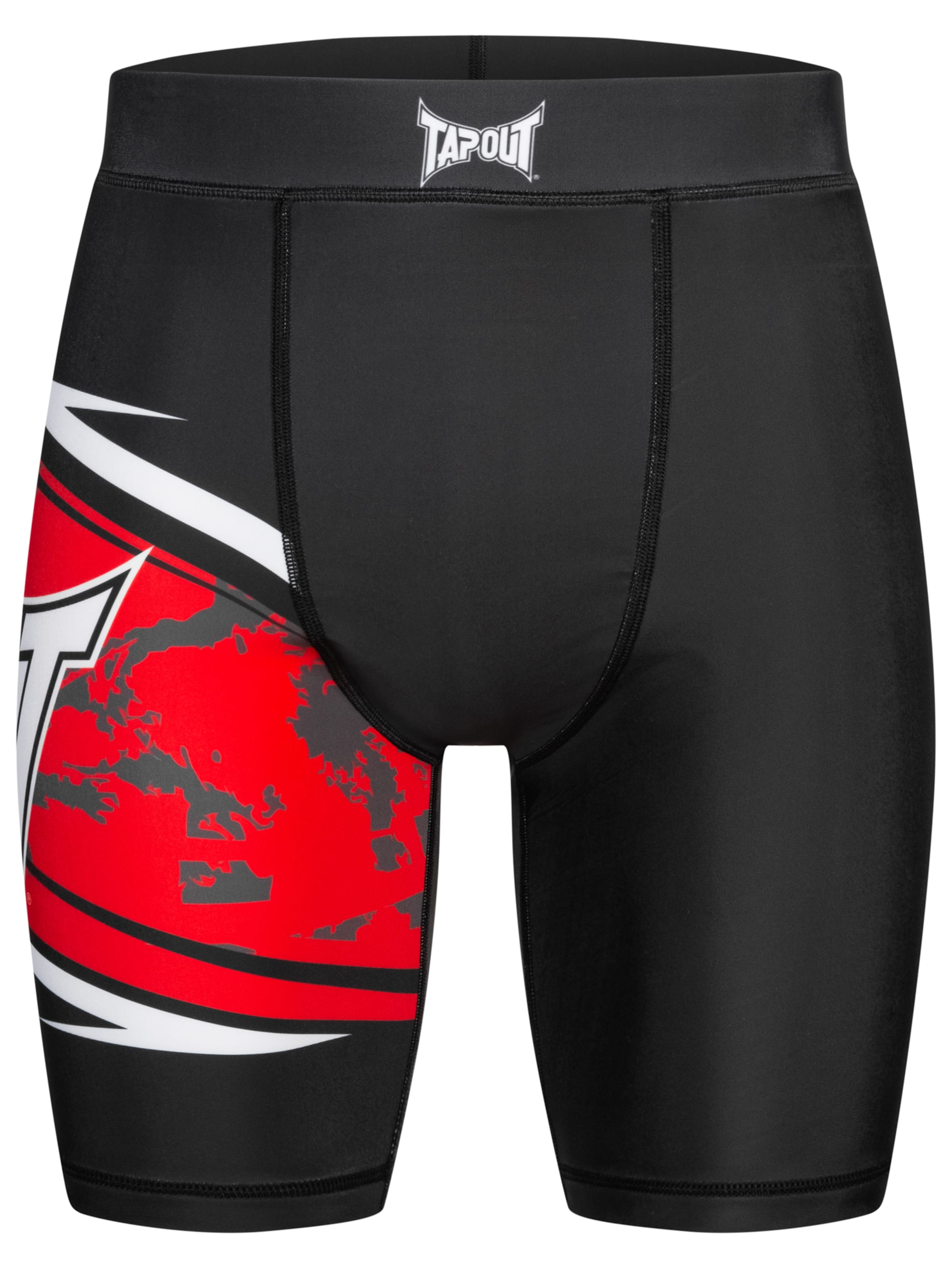 Tapout Slimfit Λειτουργικό παντελόνι 'Rendall' σε μαύρο: μπροστά