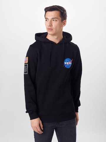 Mister Tee Sweatshirt 'NASA' i svart: framsida