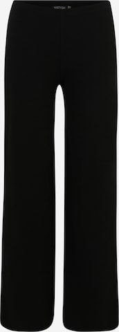 Nasty Gal Petite Wide leg Trousers in Black: front