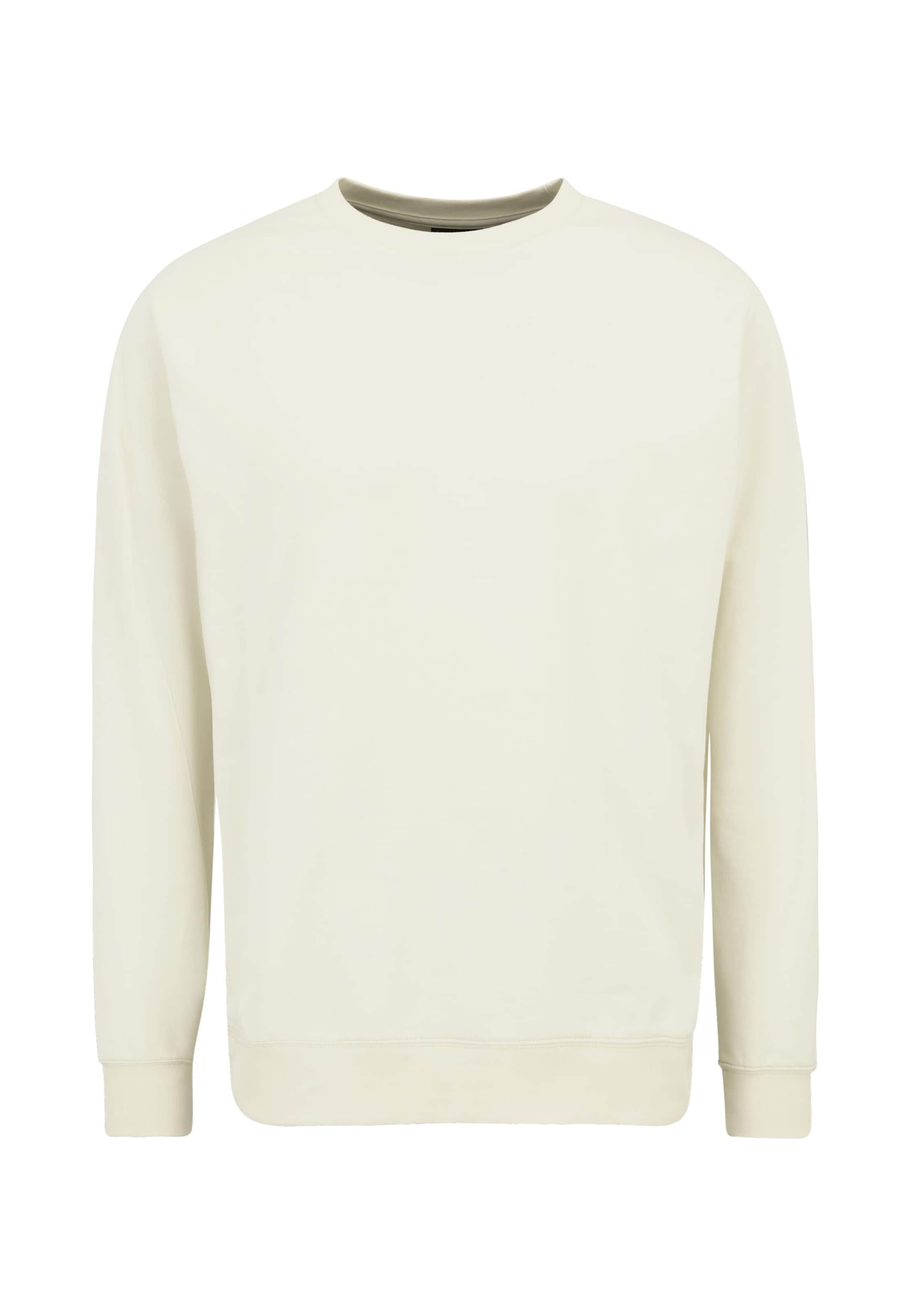 Sweat-shirt 'Plain Basic' Oldskull en blanc : devant