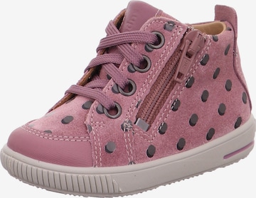 SUPERFIT Sneaker 'Moppy' i rosa: framsida