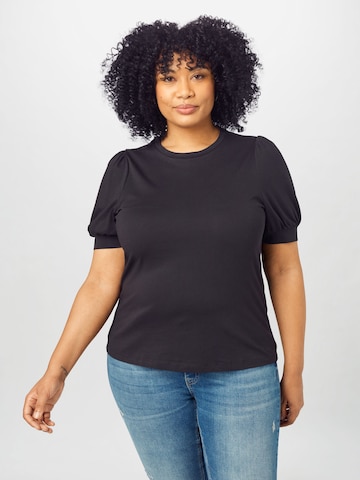 Tricou 'VMKerry' de la Vero Moda Curve pe negru: față