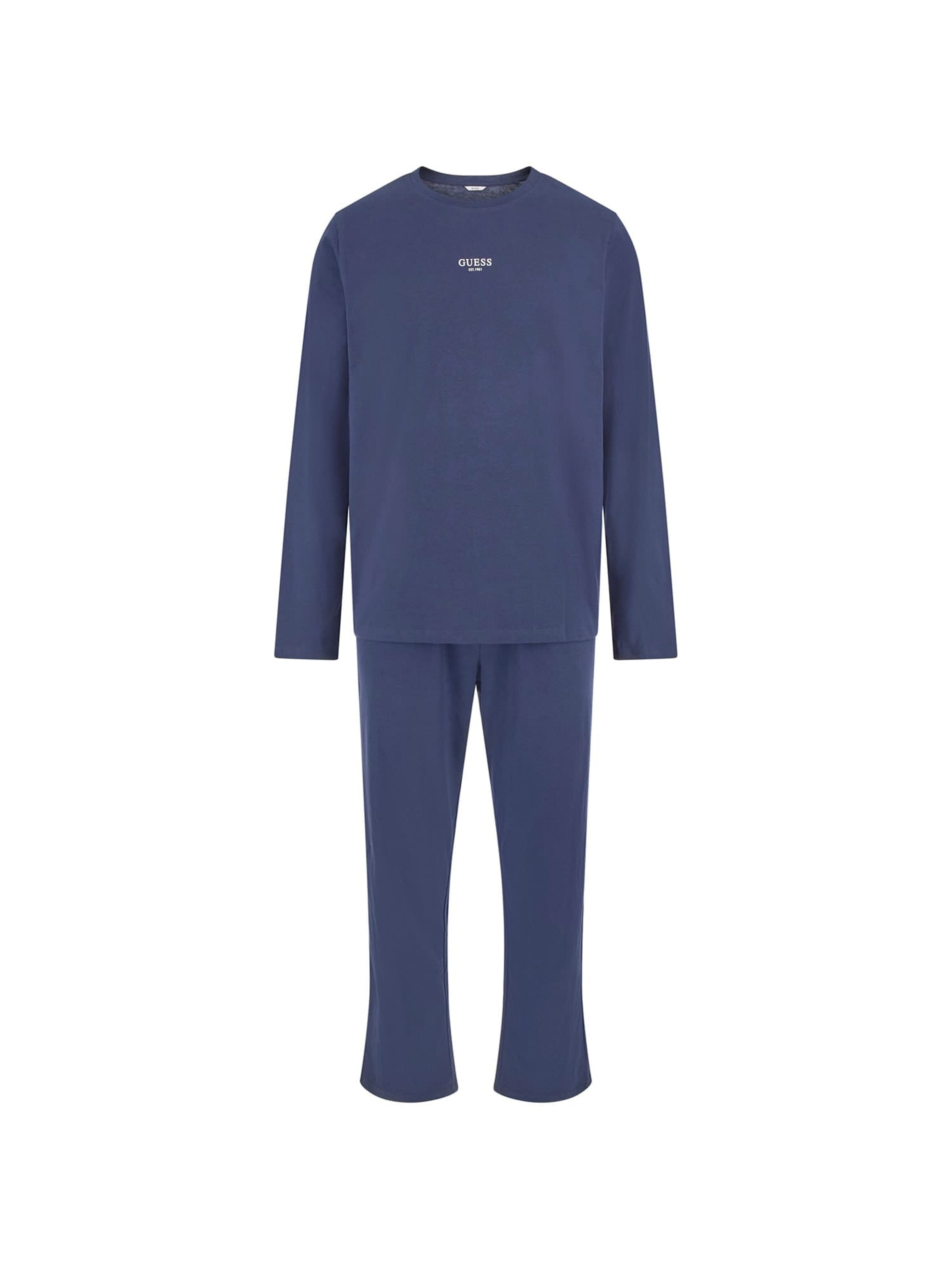 GUESS Pyjama 'Derrick' in Blau: Vorderseite
