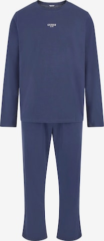 GUESS Long Pajamas in Blue: front