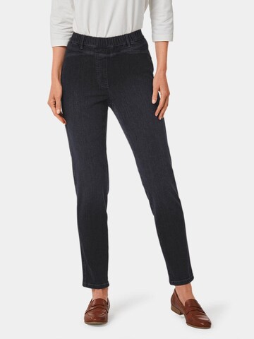 Goldner Slim fit Jeans 'Louisa' in Black: front