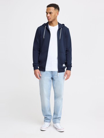 INDICODE JEANS Zip-Up Hoodie 'Playno' in Blue