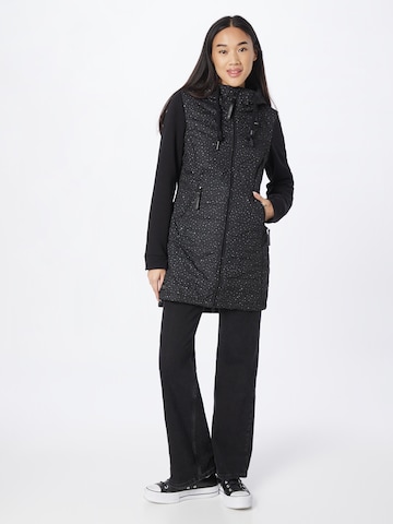 Ragwear Between-Season Jacket 'Lucinda' in Black: front