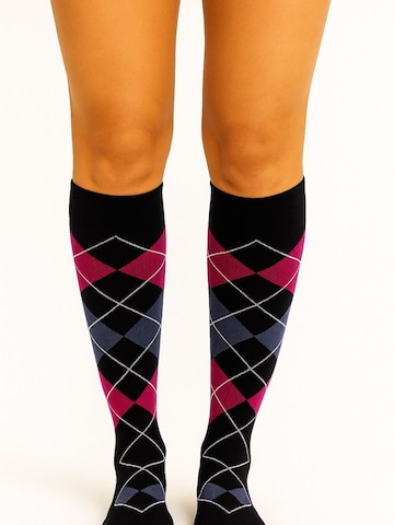 Lycille Kniestrümpfe in Blau: Vorderseite