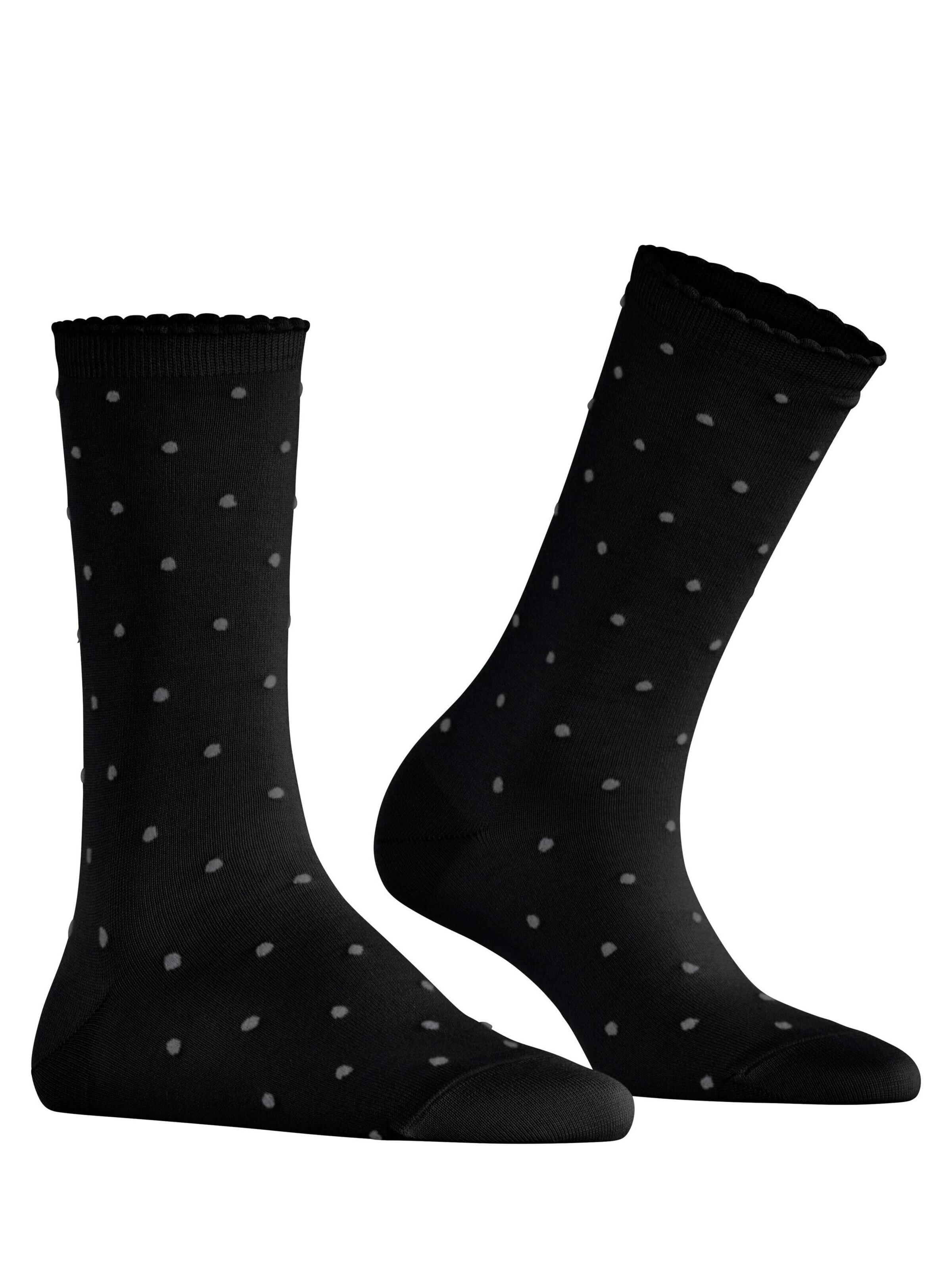 FALKE Socken 'Spike Dot'‌‌‌‌‌ in Schwarz