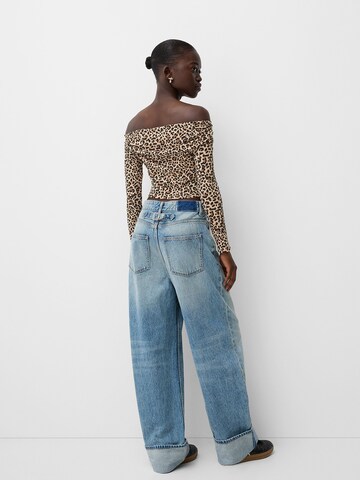 Bershka Shirt in Brown