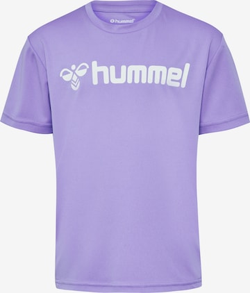 T-Shirt fonctionnel Hummel en violet : devant