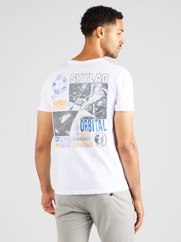 ALPHA INDUSTRIES Koszulka 'Skylab Nasa T' w kolorze biały