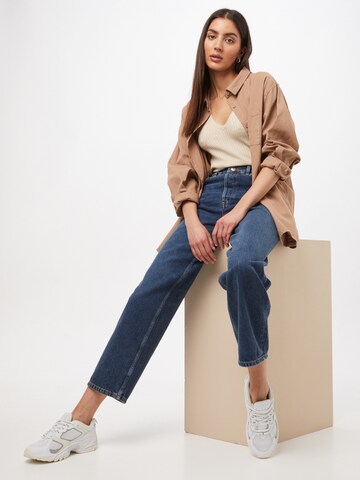 SELECTED FEMME Wide Leg Jeans in Blau