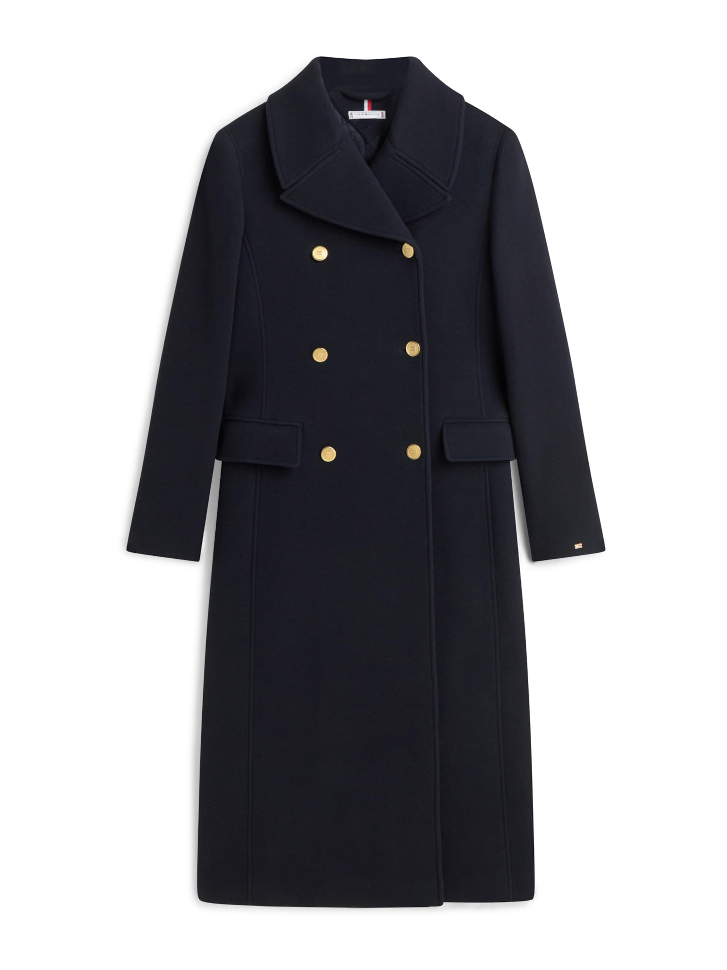 TOMMY HILFIGER - Abrigo de entretiempo en azul: frente